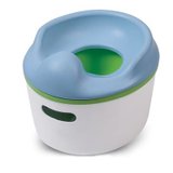 美国Creative Baby可瑞蒂三合一儿童座便器小马桶CPT-01U软垫(蓝色)