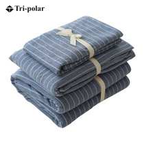 日式全棉天竺棉四件套床罩被罩枕套针织棉纯棉简约床上用品TP2957(蝙蝠侠 2M)