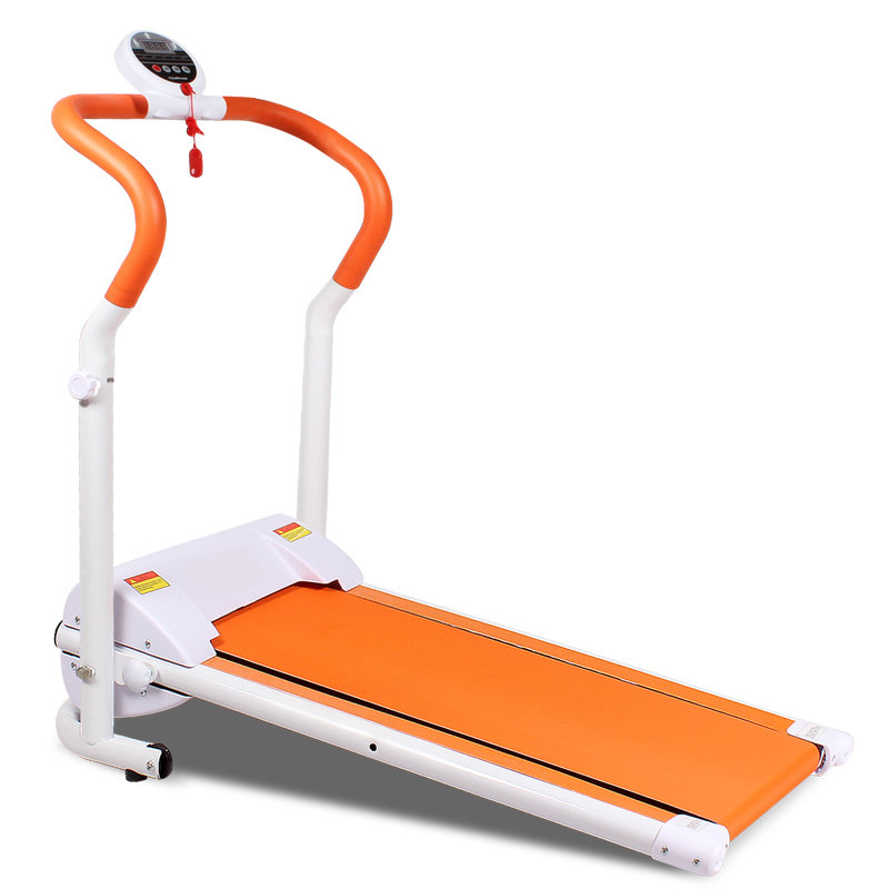 健身器械t09电动跑步机家用款迷你健身小型走步机静音可折叠桔色t09桔