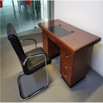 众佳伊办公桌椅一套1.4米ZJY-851(胡桃木色)