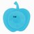 婴儿儿童餐具吸盘贴宝宝碗吸盘碗双面防滑强力硅胶防滑吸碗垫餐盘(苹果蓝色)