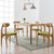 恒兴达 白橡木全实木餐桌椅组合小户型现代简约风格家具家用北欧长方形纯实木餐桌(1.6米 原木色 一桌四椅)