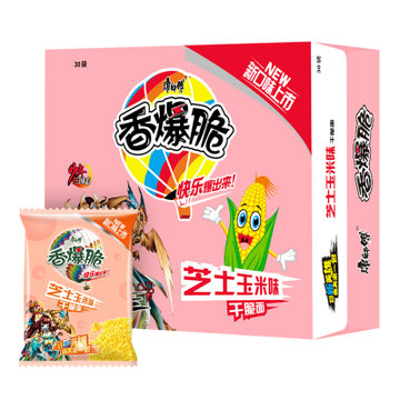 康师傅香爆脆芝士玉米面干脆面30袋 国美超市甄选