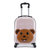 卡通可爱儿童礼品拉杆箱男女宝宝18寸万向轮行李箱旅行箱支持订制(桔红色)