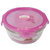 乐扣乐扣KT耐热玻璃保鲜盒 粉色保鲜容器 保鲜盒饭盒便当盒LLG428(LLG861-PKT950ml 默认版本)