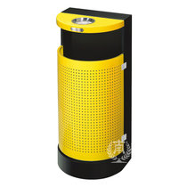 南方新款户外垃圾桶公园果皮桶金属垃圾筒带烟灰缸GPX-100