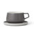 丹麦VIVA Ella系列陶瓷咖啡茶杯带碟茶杯茶具套装250ml 国美厨空间(木质灰)
