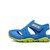 Skechers斯凯奇男童鞋夏季防滑凉鞋魔术贴镂空透气小童鞋92330N(蓝色/柠檬色 26)