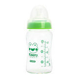 黄色小鸭 哈皮蛙系列婴儿玻璃奶瓶宽口径防胀气奶瓶 530002（180ml）