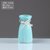 花瓶摆件 客厅插花 落地陶瓷透明玻璃干花装饰摆件小清新北欧陶瓷(香槟色 小L蓝)