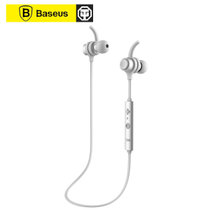 BASEUS/倍思 B16无线蓝牙耳机一拖二运动音乐耳塞入耳挂耳式耳机IPX4防水 线控操作(白色)