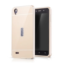 vivo y17t手机壳 vivo y17t手机壳 步步高y17t手机套 外壳金属边框(金色)