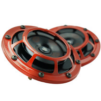 HELLA海拉 高低双音进口增音红圈盘型喇叭 适用于汽车改装通用喇叭套装