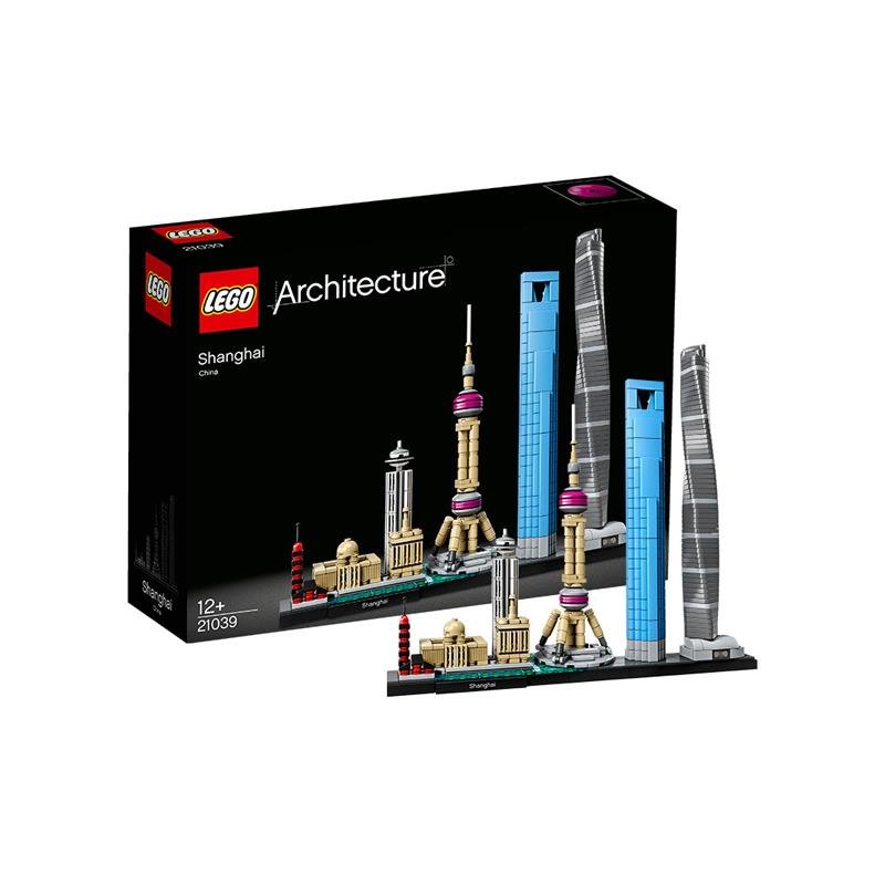 乐高建筑系列21039天际线上海拼装积木玩具