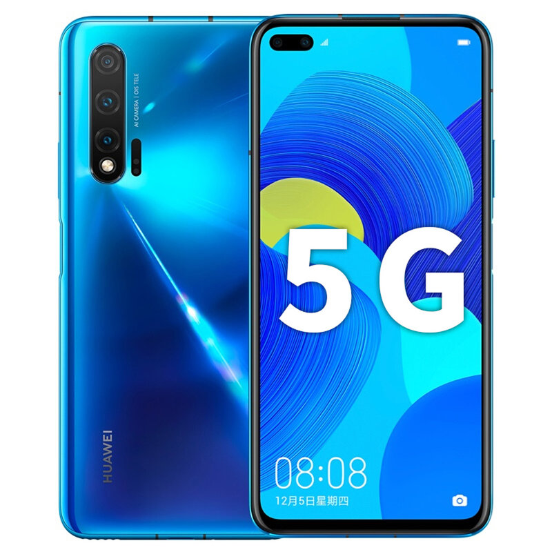 华为nova 6 5g版 手机 全网通 双卡双待 8gb 128gb 苏音蓝【图片 价格