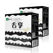 缘天然谷享系列调制黑牛奶250ml*12盒*2提黑米黑豆黑芝麻 早餐奶