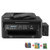 爱普生L655喷墨打印机连供彩色照片无线打印 打印复印一体机 打印 复印 扫描 传真 WIFI 商用一体机套餐三