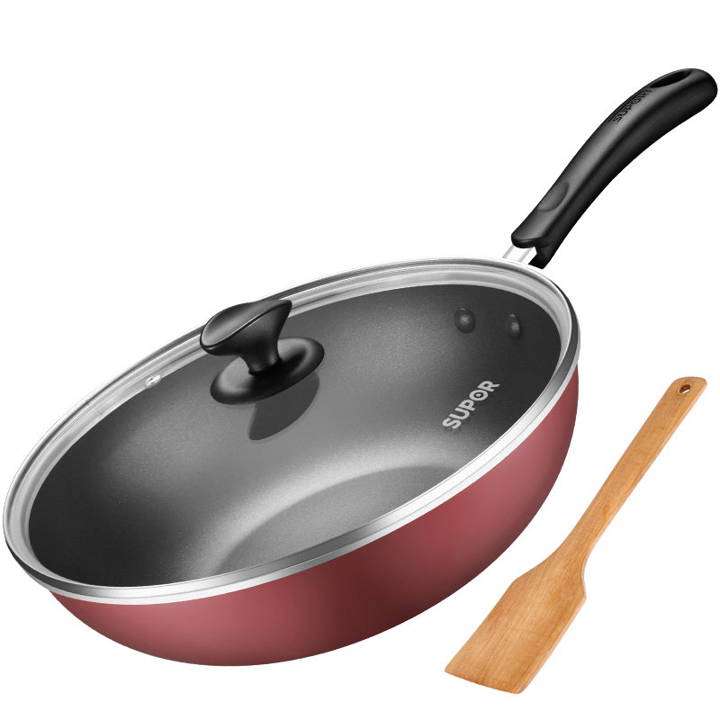 苏泊尔supor易洁不粘炒锅煎锅32cm电磁炉通用红色30cm默认版本