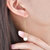 18K金珍珠耳线(玫瑰金 长度约8.5cm)