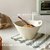 创意陶瓷早餐水果沙拉甜品燕麦片酸奶碗泡面方便面碗单个大码家用(米黄色【大号双耳碗】)