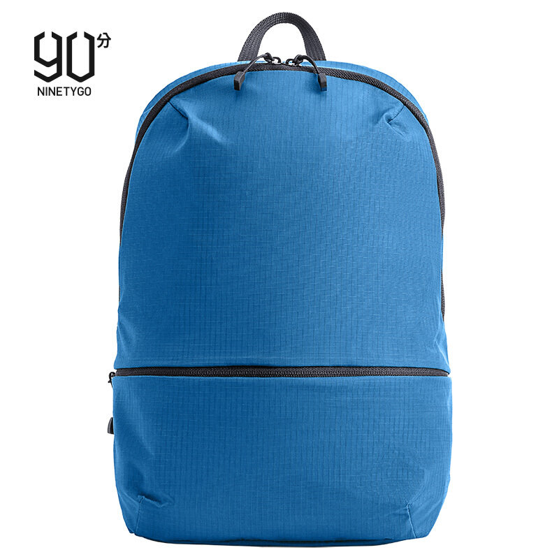 运动包90分休闲时尚双肩包轻盈大容量防泼水包蓝色国美超市甄选返回