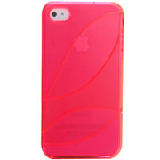 哈密瓜（hamimelon）iPhone4/4S透明组合彩壳（粉红色）