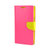 高士柏手机套保护壳皮套外壳适用于三星S4/i9500/i9502(粉色+黄色)