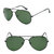 男士偏光镜商务经典时尚彩膜护目镜R3025(黑框绿片 均码)