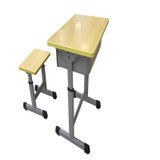 华杭 学生单人课桌凳教室用课桌凳学生之家课桌凳 HH-KZ180(黄色 钢木)