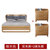 北欧全实木床软靠1.5m1.8米日式风格现代简约主卧双人床  1800mm*2000mm 框架结构(单床 榉木色+床头柜)