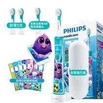 飞利浦PHILIPS儿童牙刷HX6322蓝牙互动4岁电动牙刷充电式声波震动牙刷 HX6322(HX6322/29)