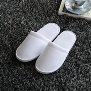 祝源五星级酒店宾馆客房用拖鞋 一次性拖鞋 密丝绒拖鞋 HTX-026(白色)