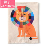 有乐B538创意家居卡通布艺抽式纸巾盒 懒人车载纸巾套 时尚纸巾包lq3057(狮子)