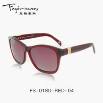 Feger muses/菲格慕斯 偏光太阳镜 女士墨镜 驾驶镜 眼镜 潮款 FS-018(FS-018D.RED/04)