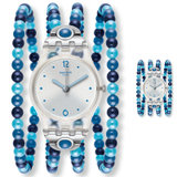 斯沃琪(Swatch)手表 原创淑女系列 石英女表 青蓝幻想LK353