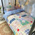雅乐巢(GAGAKUNEST)水洗棉四件套冰丝被套夏季学生宿舍被单床单人三件套床上用品0.9上下铺子母床0.9套件(超可爱)