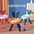 ALCOCO萌兔儿童座椅叫叫椅橙色硬垫QY-318 萌趣造型亦座亦享趣味发声