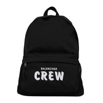 BALENCIAGA巴黎世家男士黑色聚酯纤维双肩包黑色 时尚百搭