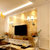 金色LED新创意卧室床头壁灯简约现代客厅过道酒店工程壁灯墙壁灯单头/双头(单头 默认)