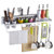 乾越 多功能厨房置物架 刀架收纳架 壁挂 厨房用品 厨具架子 优质太空铝材质(50cm)