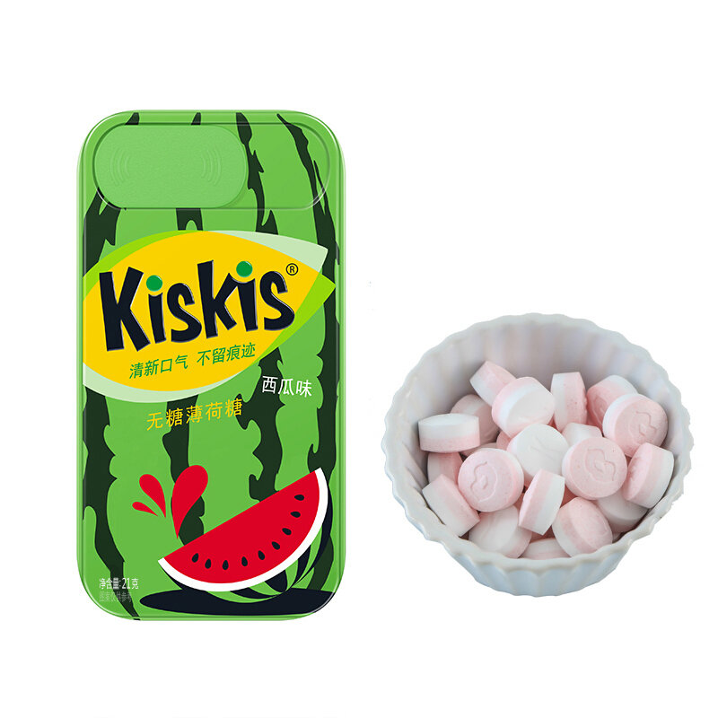 酷滋无糖薄荷糖西瓜味21g网红休闲零食