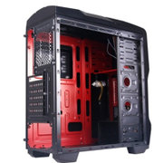 超频三（PCCOOLER）战神 黑色 中塔式机箱（USB3.0/支持背线/电源下置/侧透/水冷）