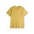 夏装2021年新款白色t恤女夏季短袖纯色宽松百搭打底内搭基础T恤(黄色 L)