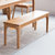 恒兴达 白橡木长凳 日式北欧床尾凳 纯实木长椅现代简约原木吃饭椅餐厅家具(全白橡木长条凳 1350*350*450)