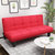 多功能皮沙发床 客厅可折叠懒人沙发三位2米椅办公阳台小户型简易(红色)