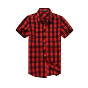 2013年夏季男士时尚休闲新款衬衫  潮流男士翻领短衬衫(红色 XXL)