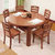 木巴餐桌实木餐桌椅组合可伸缩折叠饭桌圆桌子跳台家用餐桌小户型(CZ166+YZ341(一桌六椅） 默认)