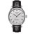 天梭(TISSOT)手表力洛克系列 T006新款80小时全自动机械时尚潮流精钢表带男士腕表T006.407.16.033(银壳白面黑皮带)