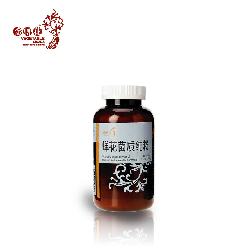泛亚金蝉花 蝉花虫草菌质纯粉200g罐装