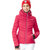 RUNNINGRIVER奔流女式防水透气保暖修身珠棉加厚双板滑雪服D8162(S/36 332#玫红色（常规版）)